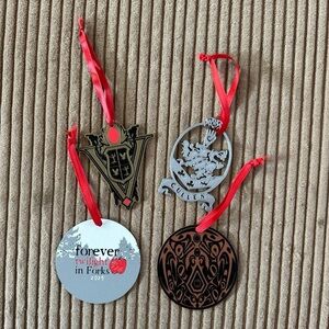 Twilight saga 3D printed ornaments set of 4 NEW